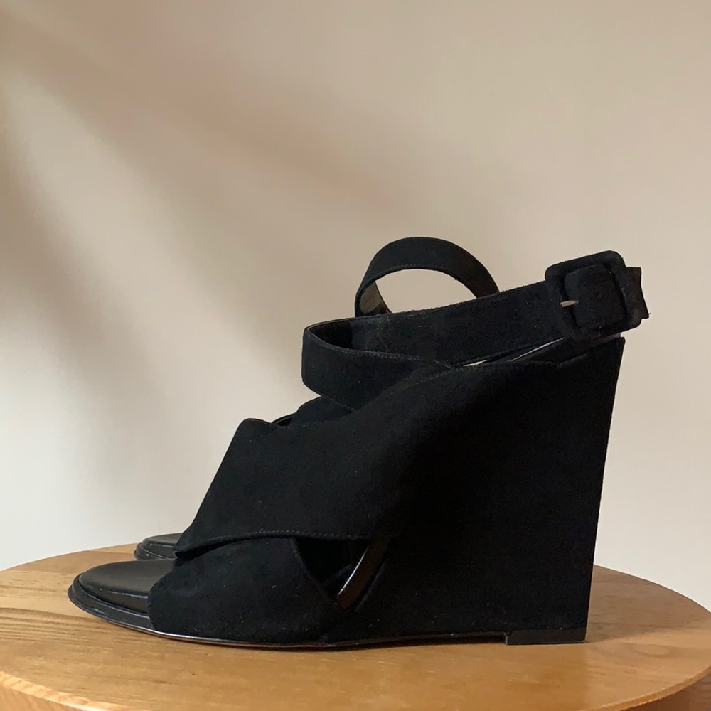 Diane Von Furstenberg “Wynne” Covered Wedge Sandals